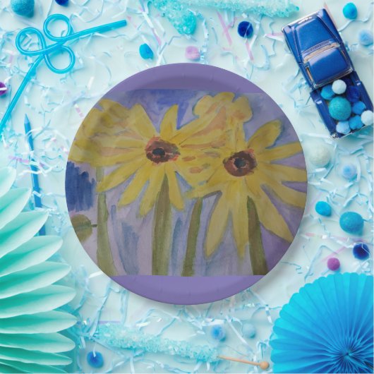 Geel Bord voor zonnebloemen (Feest)