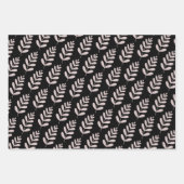 Geel botanisch inpakpapier vellen (Voorkant 3)