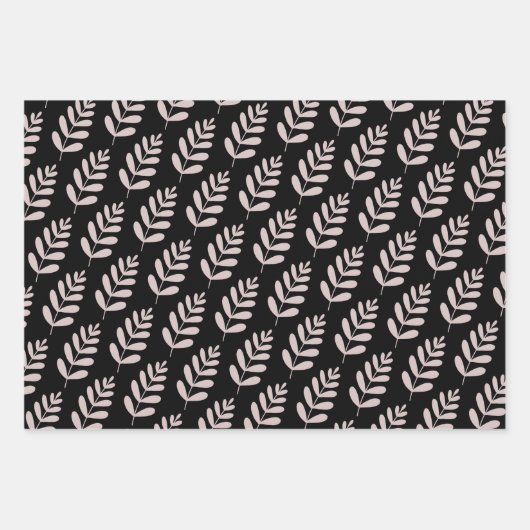 Geel botanisch inpakpapier vellen (Voorkant 3)