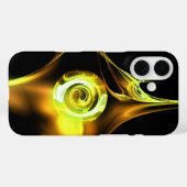 GEEL BREEDWIT-FRACTALE ROOS Case-Mate iPhone CASE (Achterkant (horizontaal))