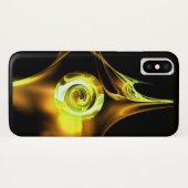 GEEL BREEDWIT-FRACTALE ROOS Case-Mate iPhone CASE (Achterkant (horizontaal))