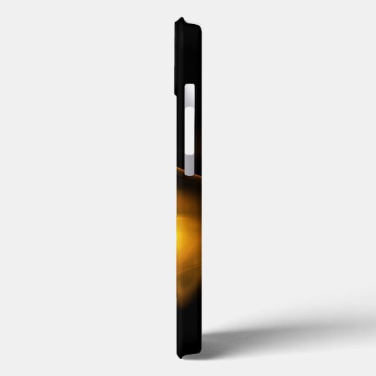 GEEL BREEDWIT-FRACTALE ROOS Case-Mate iPhone CASE (Achterkant / Links)