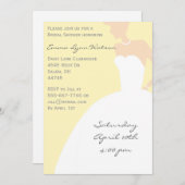 Geel bride Silhouette Vrijgezellenfeest Kaart (Voorkant / Achterkant)