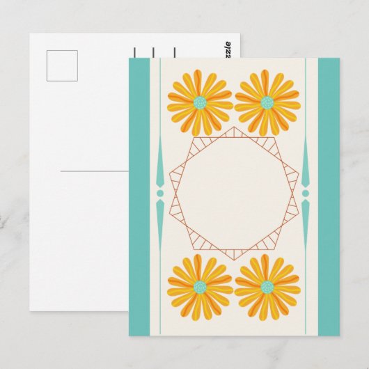 Geel Briefkaart (Voorkant / Achterkant)