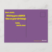 Geel Briefkaart (Achterkant)