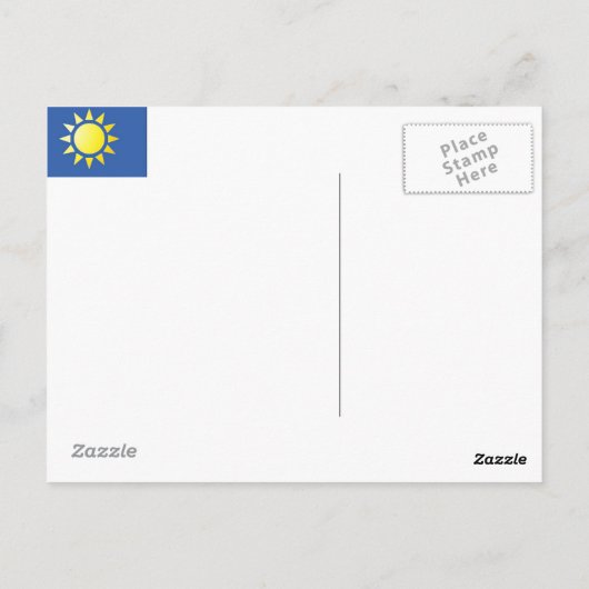 Geel Briefkaart (Achterkant)