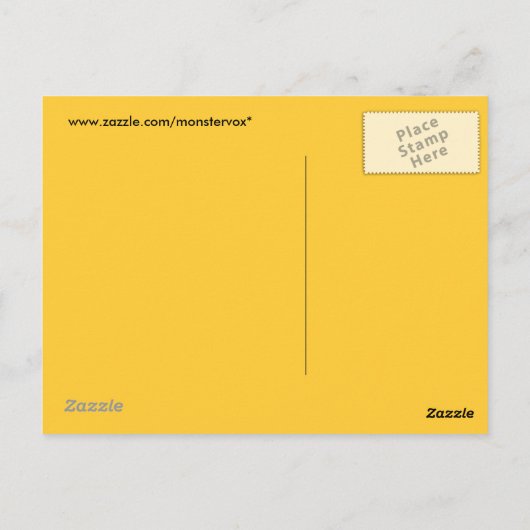 Geel Briefkaart (Achterkant)