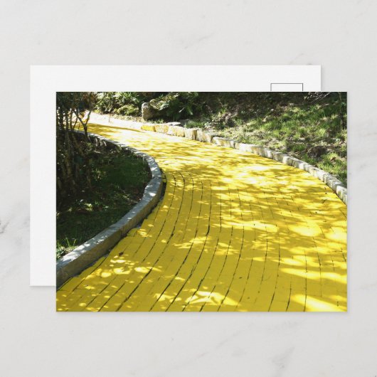 Geel Briefkaart Brick Road (Voorkant / Achterkant)