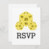 Geel Briefkaart D20-respons op D20-muizen (Voorkant / Achterkant)