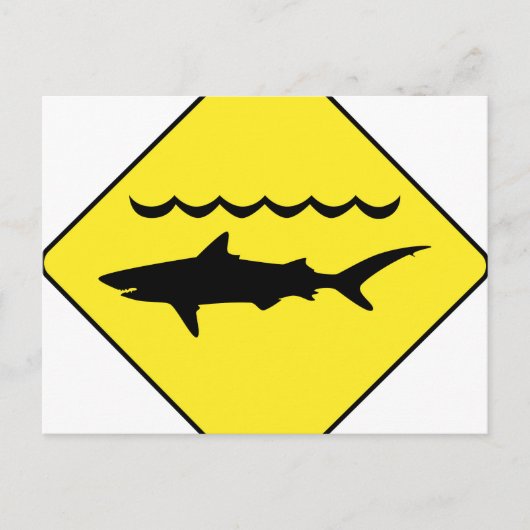 Geel briefkaart voor het waarschuwingsteken voor h (Voorkant)