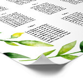 geel bruiloft met bloemetjesplank poster (Hoek)