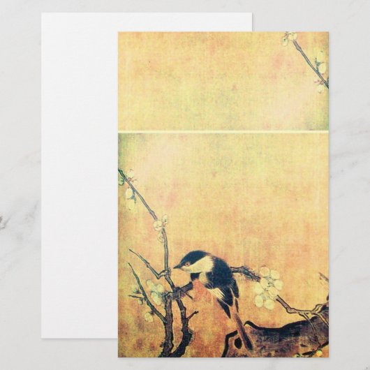 Geel bruin briefpapier (Voorkant / Achterkant)