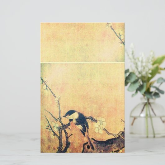 Geel bruin briefpapier (Staand voorkant)