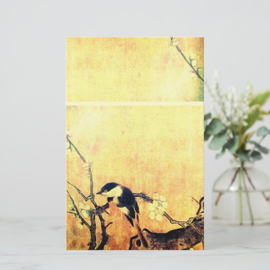 Geel bruin briefpapier (Staand voorkant)