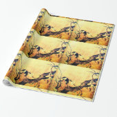 Geel bruin cadeaupapier (Uitgerold)