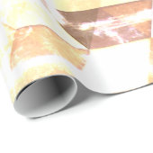  geel bruin driehoeksgeometrisch patroon cadeaupapier (Rol Hoek)