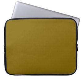 Geel Bruin Effen Kleur Laptophoes Laptop Sleeve