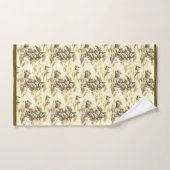 Geel Bruin Engels Toile Badhanddoek Set Bad Handdoek (Handdoek)