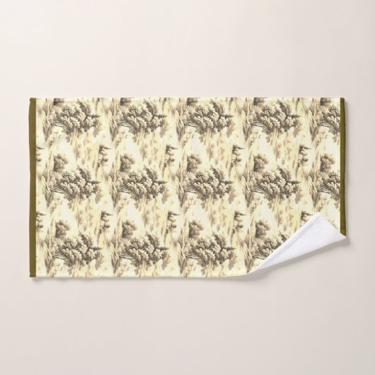 Geel Bruin Engels Toile Badhanddoek Set Bad Handdoek (Handdoek)