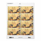 Geel bruin etiket (Full Sheet)