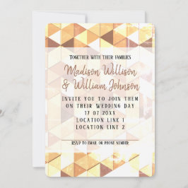  geel bruin geometrisch patroon kaart