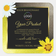 Geel bruin glitter zwart product Etiketten toevoeg