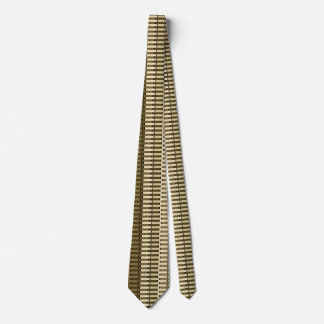 Geel Bruin Goud Stijlvol Modern Abstract Patroon Stropdas