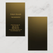 Geel bruin goudkleurige tinten Modern Visitekaartj Visitekaartje (Voorkant / Achterkant)