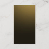 Geel bruin goudkleurige tinten Modern Visitekaartj Visitekaartje (Achterkant)