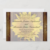 Geel bruin Late Summer Sunflower Weddenschap Kaart (Voorkant)