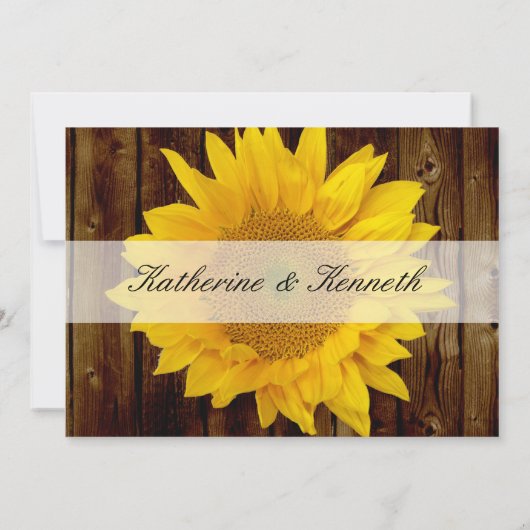 Geel bruin Late Summer Sunflower Weddenschap Kaart (Achterkant)