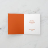 Geel Bruin Sinaasappel Speelse Valentijnsdag Kaart (Binnen)