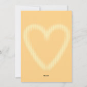 Geel - Bruin Valentijnsdag Feestdagenkaart (Achterkant)