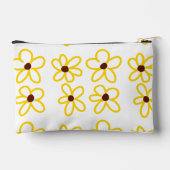Geel bruin zonnebloem patroon bloemen moderne boho etui (Achterkant)
