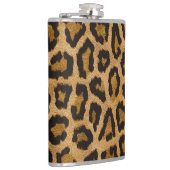 Geel Bruin Zwart Leopard Dierenprint Heupfles (Rechts)