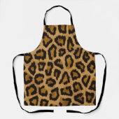 Geel Bruin Zwart Leopard Dierenprint Schort (Voorkant)