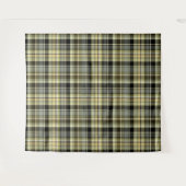 Geel-bruine tartaanpleister. wandkleed (Voorkant (horizontaal))