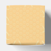 Geel - Bruine Valentijnsdag Bedankdoosjes (Bovenkant)