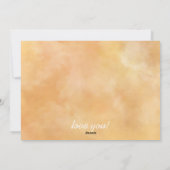 Geel - Bruine Valentijnsdag Feestdagenkaart (Achterkant)