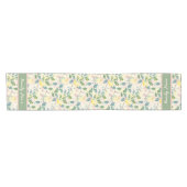 geel buigvormig patroon korte tafelloper (Horizontaal)