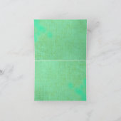  GEEL BUTTERFLES Dank u wel Bedankkaart (Binnen)