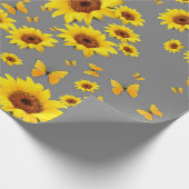 GEEL BUTTERFLIES HOUDEN VAN ZONNEMERS CADEAUPAPIER (Hoek)