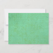  GEEL BUTTERFLY Bat Mitzvah Reply Card RSVP Kaartje (Achterkant)