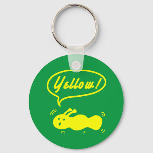 Geel! Button Sleutelhanger