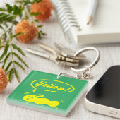 Geel! Button Sleutelhanger (Voorkant Rechts)