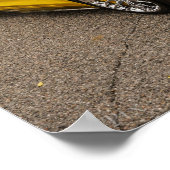 Geel C7 z07 Pakket Chevrolet Corvette Poster (Hoek)