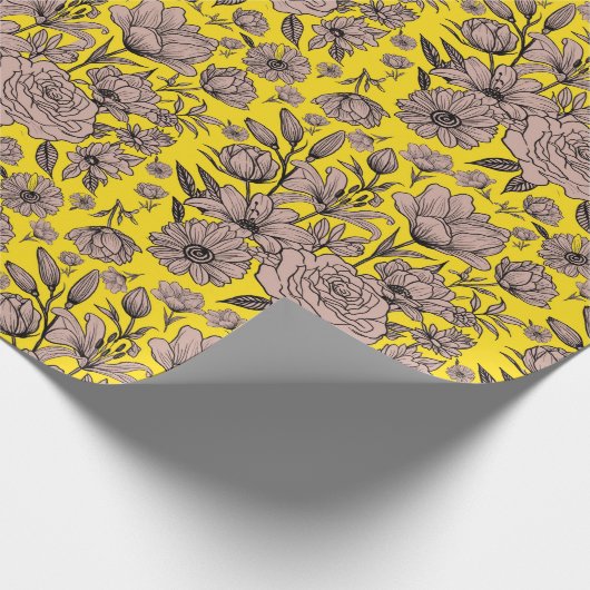 Geel Cadeaupapier (Hoek)