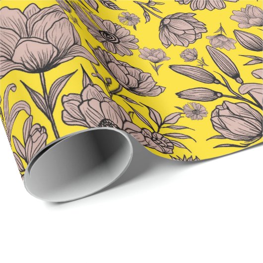 Geel Cadeaupapier (Rol Hoek)