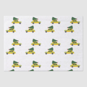  geel café Taxi-kerstpatronen Tissuepapier