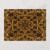 Geel caleidoscoop briefkaart (Voorkant)